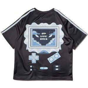 ACDC RAG - Game Over Jersey Black Oversized Tee